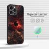 Солнце Винтажный арт модный дизайн Чехол для телефона Для iPhone 17 16 15 14 13 12 Plus Pro Max Высококлассный Люксовый Magsafe Овчина