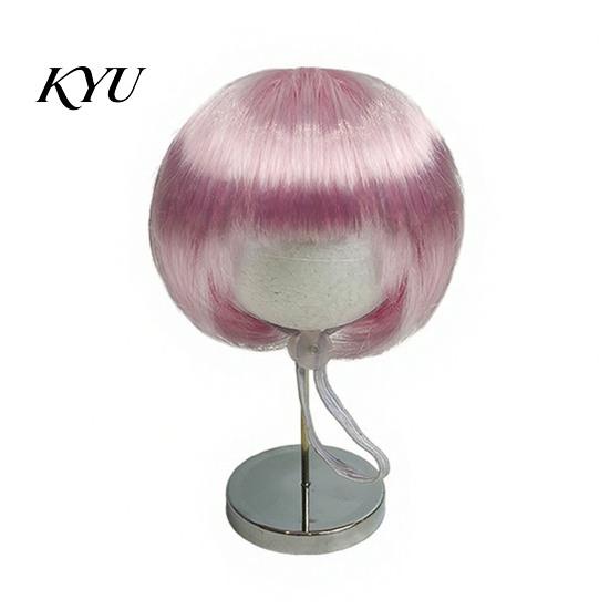 Cute Pet Cosplay Bob Wig, Funny Cat Wig with Adjustable Elastic Band, Soft Breathable for Dogs Mesh, And Cats, Halloween Party Accessories Washable