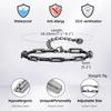 Stylish Paperclip Chain Bracelet for Men Women,Stainless Steel Rectangle Chain Bracelet Gift,Gold/Silver/Black/Grey Color
