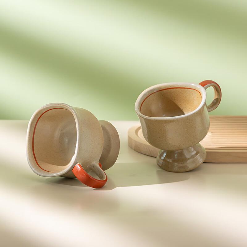 OLOEY Retro Ceramic Goblet Set