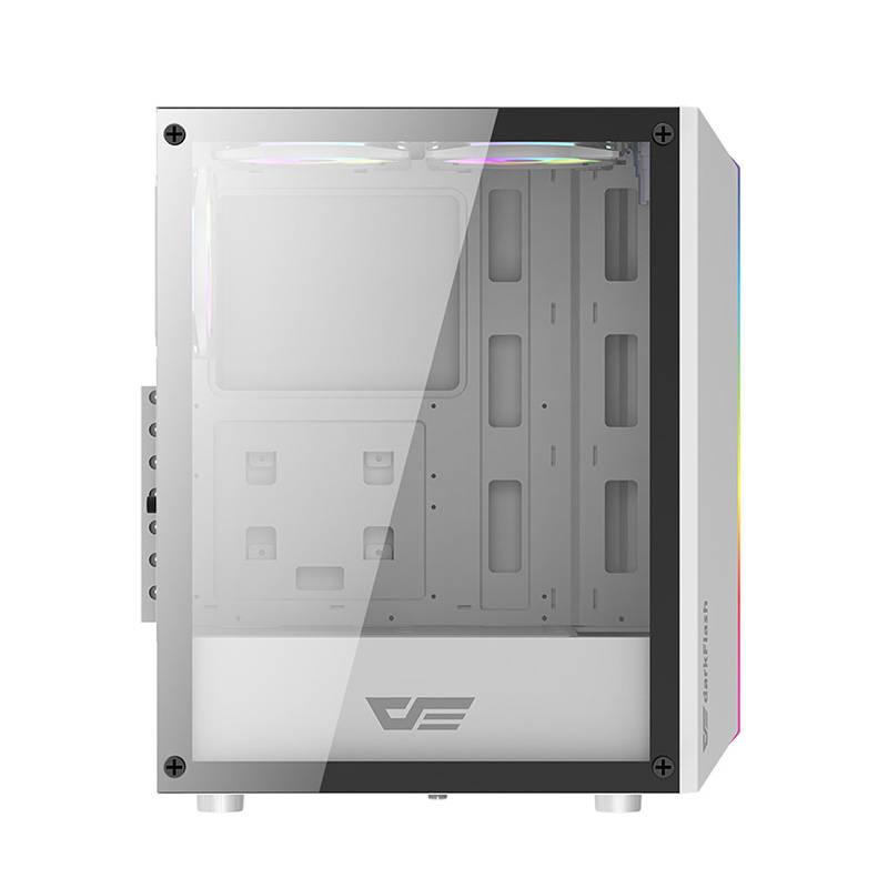 Darkflash DK151 LED Computer Case (white) + 3 RGB Fans