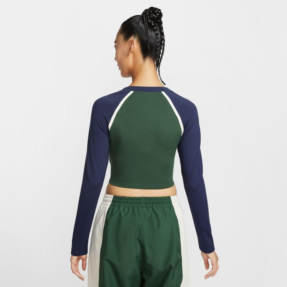 Nike W Street Ls Body Bold C If0339 323fir Chalk