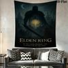 Elden Ring Land Wall Hanging Printed Fabric Blanket Decorative Tapestries for Bedroom Living Room Home Decor