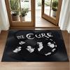 The Cure Design Crystal Velvet Rug Soft Decorative Mat for Bedroom Entrance