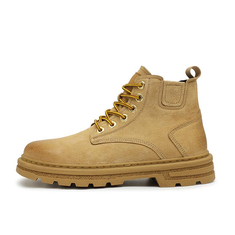 Martin Boots Men's Winter High-top Rhubarb Boots Outdoor Non-slip Tooling Boots Casual Versatile