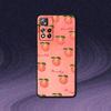 Peach Peachy Cute Phone Case For Samsung S10,S21,FE,S21,Note 20,10 S25,S24,S23,Ultra,S9,S22,Plus Soft Silicone Black Cover