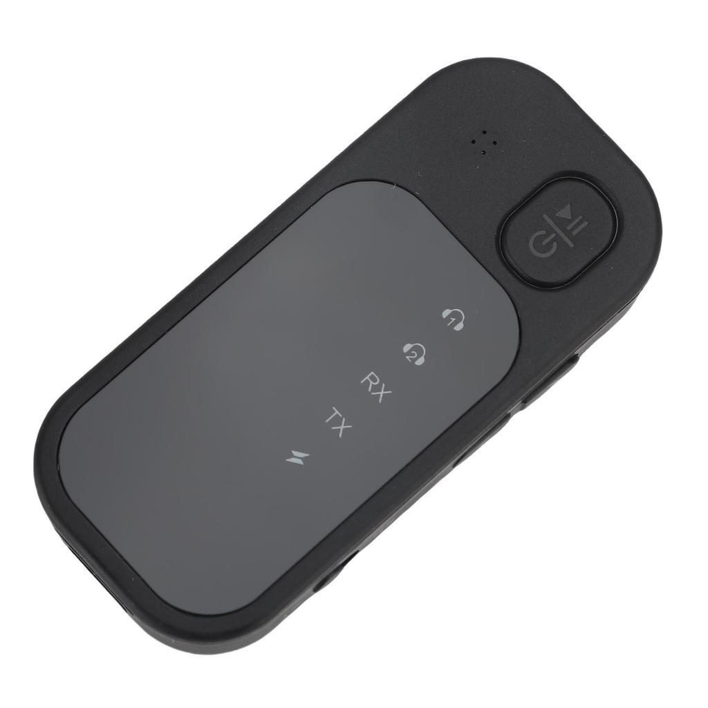 Bluetooth 5.4 Receiver Transmitter Noise Cancelling Clip On 2 In 1 Wireless Car Bluetooth AUX Adapter for 2 Headphones