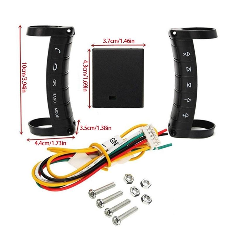 Multifunktions-Ersatz-DVD-Taste Lenkradtaste 10 Tasten Lenkrad-Navigationscontroller Zubehör