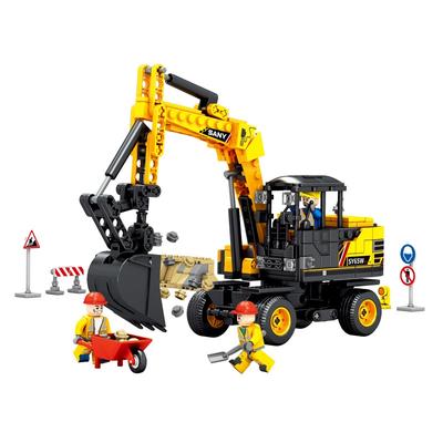 SEMBO BLOCK 712018-21 Construction Technic SANY Excavator Bulldozer Model Toy Building Block Children Diy Bricks Boy Gift
