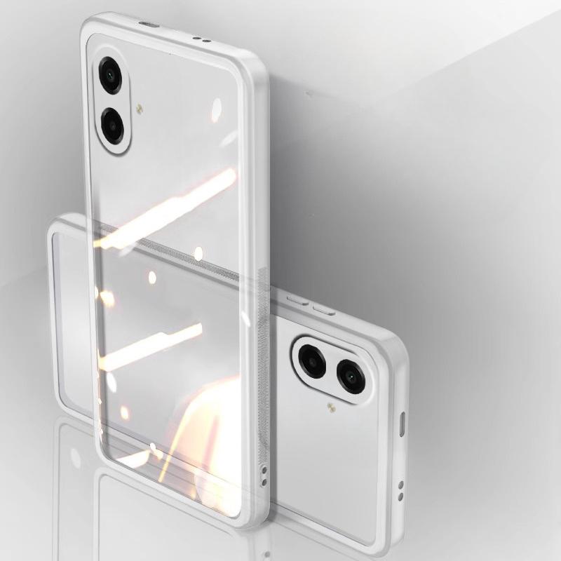 For Samsung Galaxy A07 / A07S / A08 / A18 Case Camera Protection Semi Transparent Soft Silicone Shockproof with Lens Protector Films