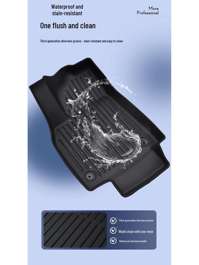 Eco-Friendly TPE All-Weather Floor & Trunk Mats for Tesla Model Y
