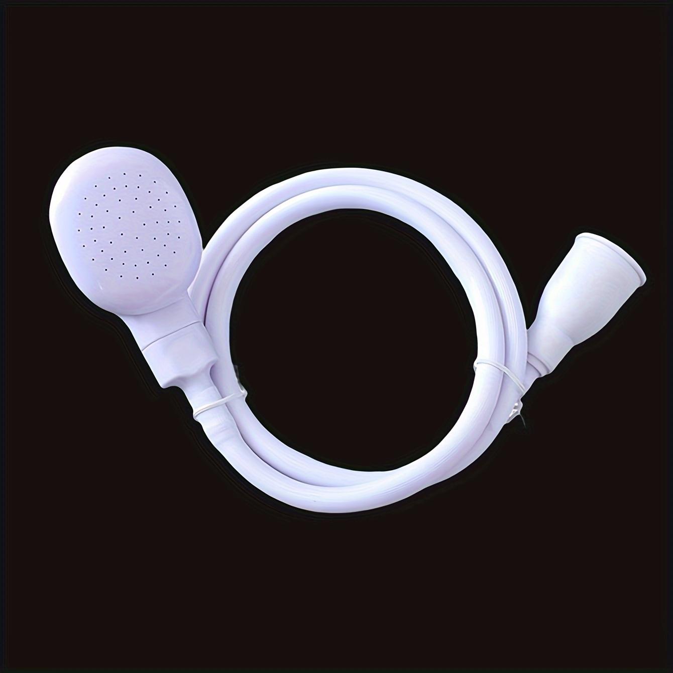 

Легко устанавливаемый ручной распылитель для крана - выдвижной шланг для мытья головы и купания домашних животных, без запаха, овальный пластиковый дизайн белый