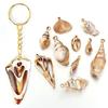 5-10pcs/lot Shell Shaped Acrylic Pendant Gold Plated Conch Scallop Charms Beads For DIY Fashion Keychain Necklace Accessories
