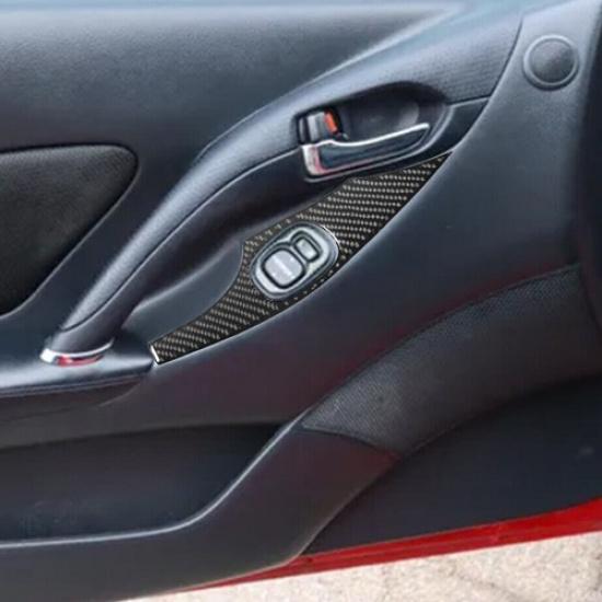 2pcs Carbon Fiber Window Switch Panel Interior Trim For Celica 2000-2005