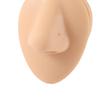 Transparent C-Shaped & L-Shaped Curved Glass Nose Rings - Invisible Piercing Jewelry