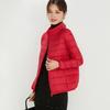 Women's Plus Size Lightweight Hooded Down Jacket - 90% Thin White Duck Down, Autumn/Winter Fashionable Outerwear