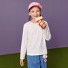MQD Girls' Striped Lace Trim Long Sleeve T-Shirt