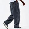 Wintermode Herren Cord Straight Casual Hose Frühling Herbst Outdoor Streetwear mit Kordelzug Elastischer Bund