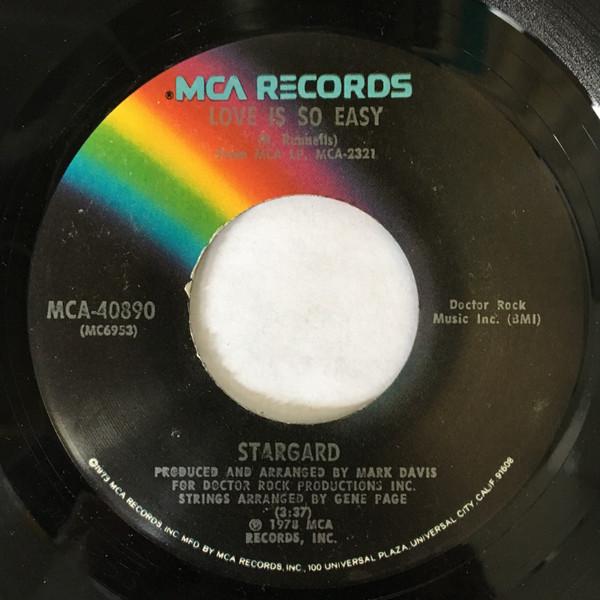 

7inch Record STARGARD - Love Is So Easy / Three Girls MCA40890 MCA Records 1978 US Soul/Funk Used