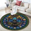 Bee Honey Glass Round Area Rug Under Office Chairs Bedroom Living Room Home Decor