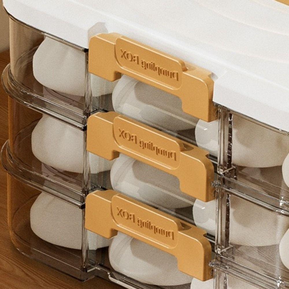 Multi-Layer Dumpling Storage Box Sealed Food Freezer Storage Box Food Egg Frozen Box Refrigerator