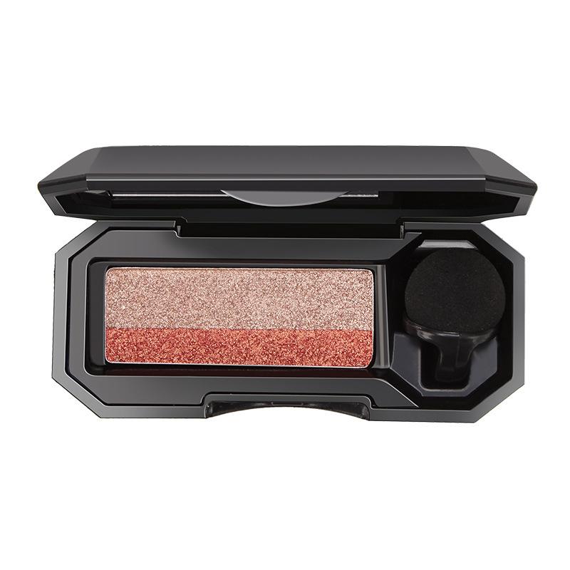 DNM Eyeshadow Elastic Peach Powder Earth Colour Small Sponge Brush Duo Lazy Eyeshadow