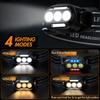 Bright Ultra Usb Rechargeable Headlamp Led Head Flashlight With White Red Blue Head Lamp IPX4 Waterproof Headlight Head Light