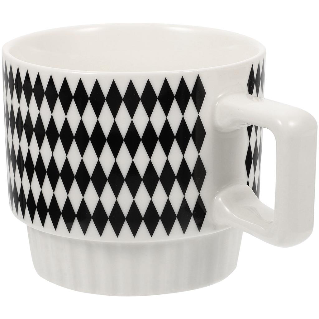 Nordic Style Ceramic Coffee Mug Large Tea Cup with Comfortable Handle Ideal for Latte Cappuccino Hot Chocolate Gift for Family
