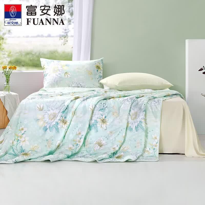 FUANNA Washable Antibacterial Cotton Summer Quilt