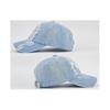 Casquette de baseball en jean de coton délavé avec trous casquette de baseball simple visière légère pièce unique