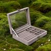 Premium Jewelry Storage Box with Transparent Lid for Earrings, Rings, Necklaces, and Pearls