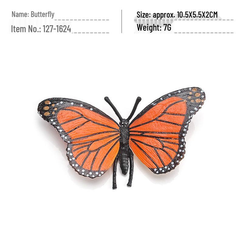 Wild Insect Model Toys: Poisonous Spider, Caterpillar, Butterfly, Mantis, Grasshopper, Dragonfly, Wasp Ornaments