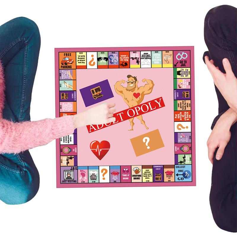 Adultopoly Board Game Couple Board Game Couple Opoly Board Game Entertainment Board Cards Games Couples Outdoor Portable Game