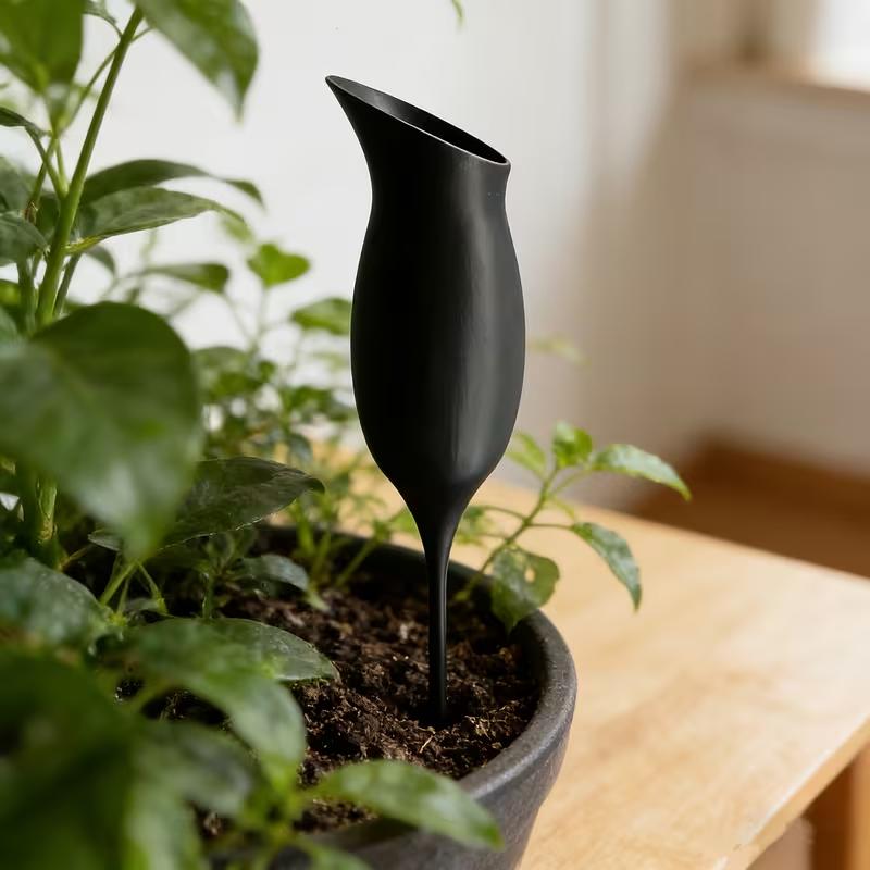 1pc Wine Glass-Shaped Self-Watering Device For Promoting Root Absorption Indoor Potted Plants Automatically Watering Tools