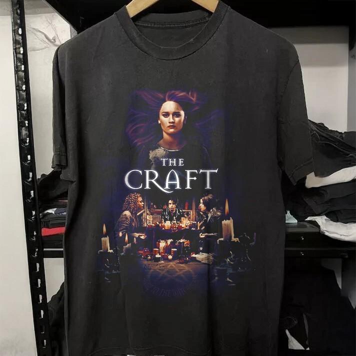NUOVO! La Magia Anni '90 Poster Film Streghe Maglietta Unisex Nera in Cotone