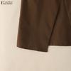 ZANZEA Women Casual Round Neck Solid Color Sleeveless Vest Tops