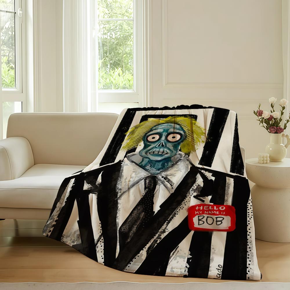 Horror movie B-beetle J-Juice Blanket For Sofa Office Bed Plane Travel Sleep Read Relax Camping Soft And Warm