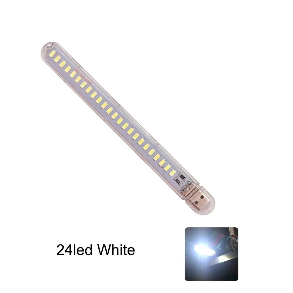 Mini 5V USB Led Night Light 3-24LEDS Book Light Portable Reading Desk Beside Lamp with Touch Switch for Power Bank PC Notebook