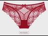 Red Lace Mid-Waist Sexy Panties for Women, Plus Size, Seamless Design
