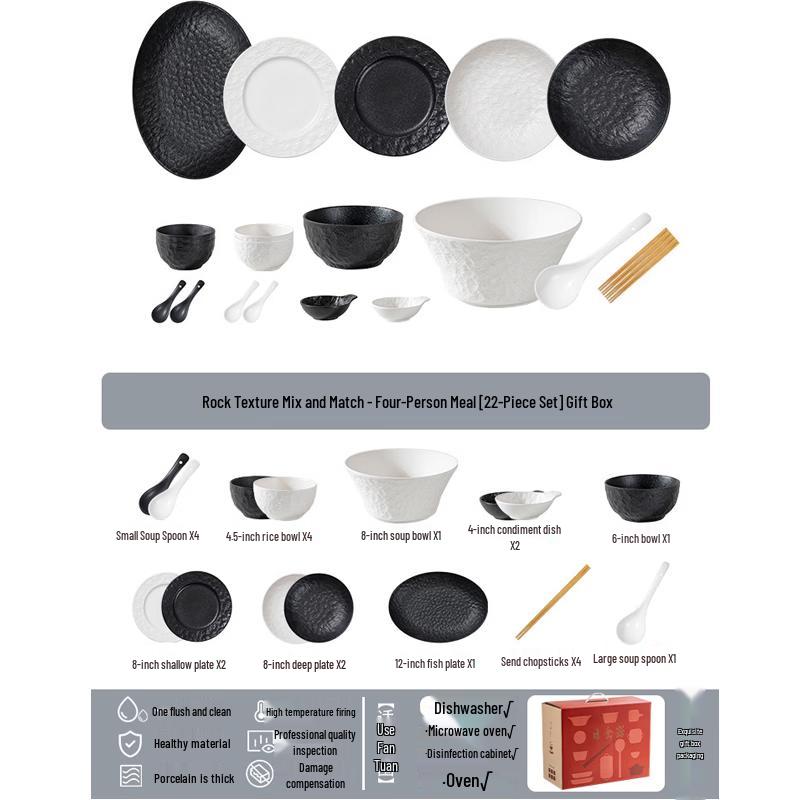 Ailan Huijia A1 Light Luxury Ceramic Dinnerware Set