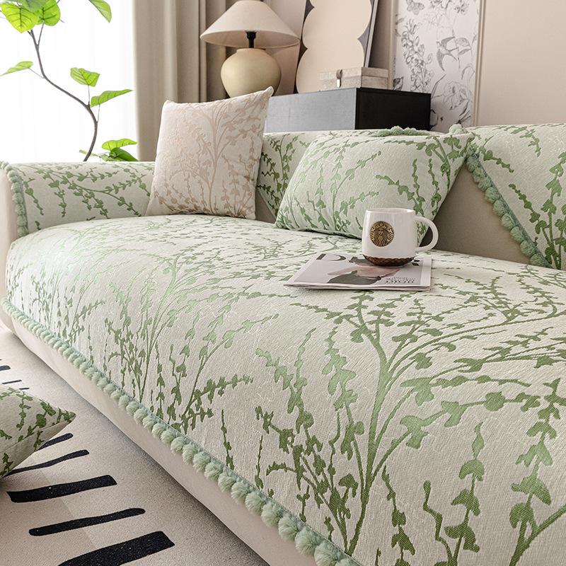 Кресло Шенилл Подушка для дивана Легкий Роскошный Стиль Универсальный Чехол для дивана — фото 5