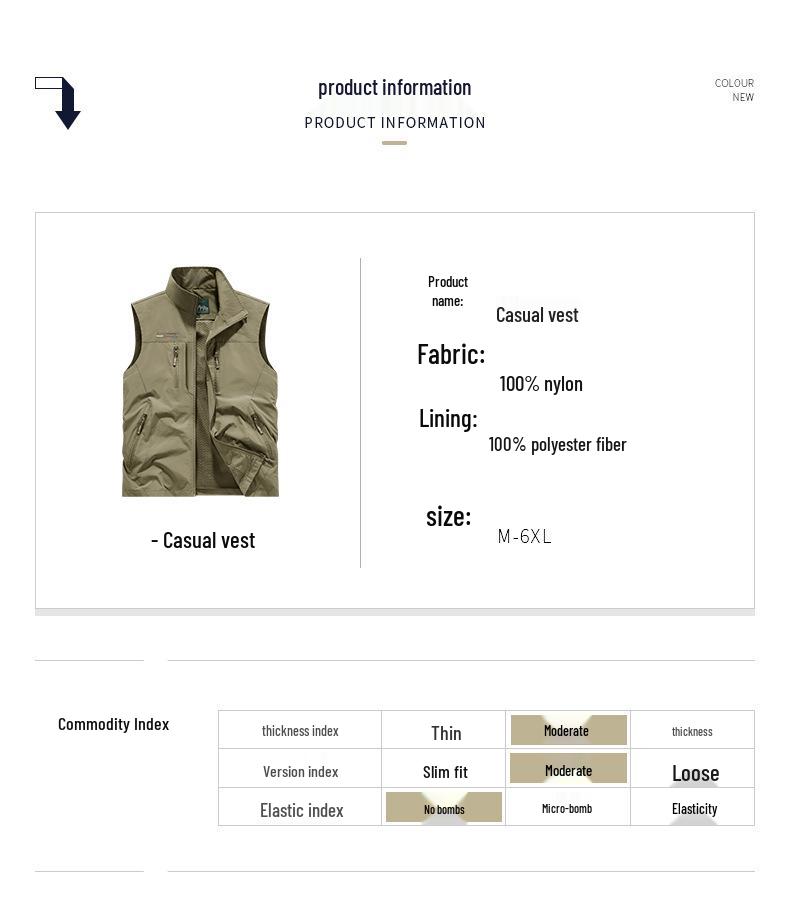 2026 Men's Spring/Autumn Outdoor Casual Photography Fishing Vest