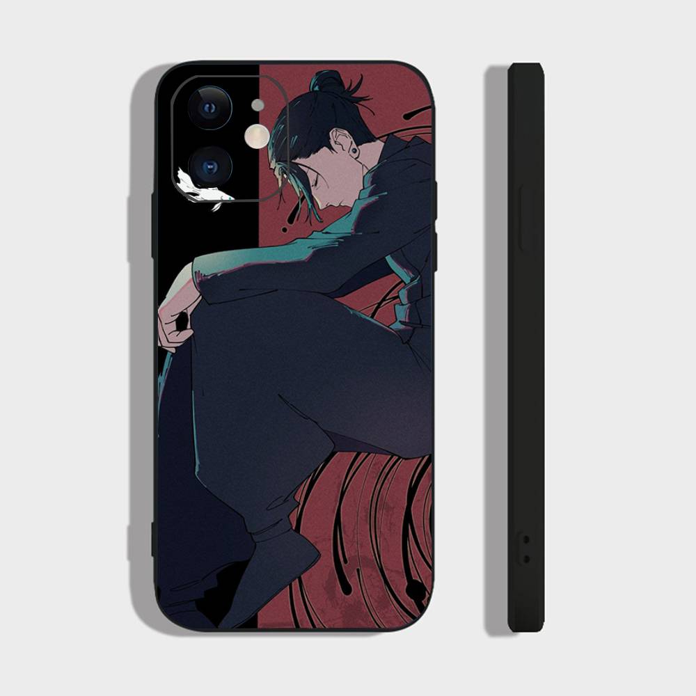 

Jujutsu Kaisen Geto Suguru Phone Case For IPhone 17 Air 16 15 14 13 Pro Max 11 12 Black Silicone Cover IPHONE 12