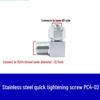 304 Stainless Steel Pneumatic Quick Connect Fitting for Air Hose and PTFE Tube, PC8-02.