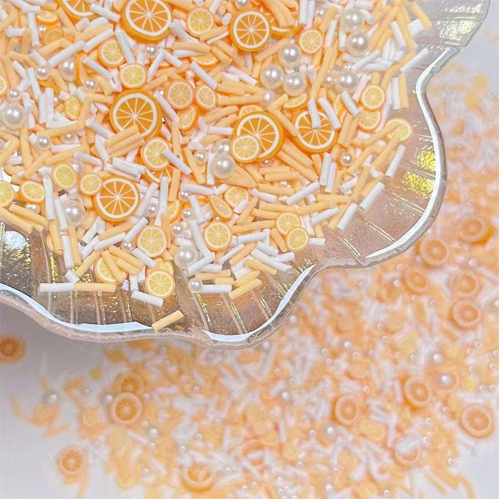 Lemon Polymer Clay Candy-Themed Phone Case Decoration Set