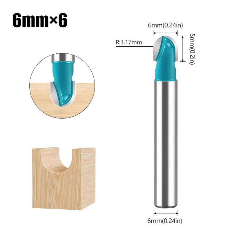 

1 шт. 6 мм хвостовик фрезы набор твердосплавных концевых фрез инструмент длинное лезвие круглое торцевое сверло сердечник цельный твердосплавный фрезерный инструмент с ЧПУ радиус 6mm синий