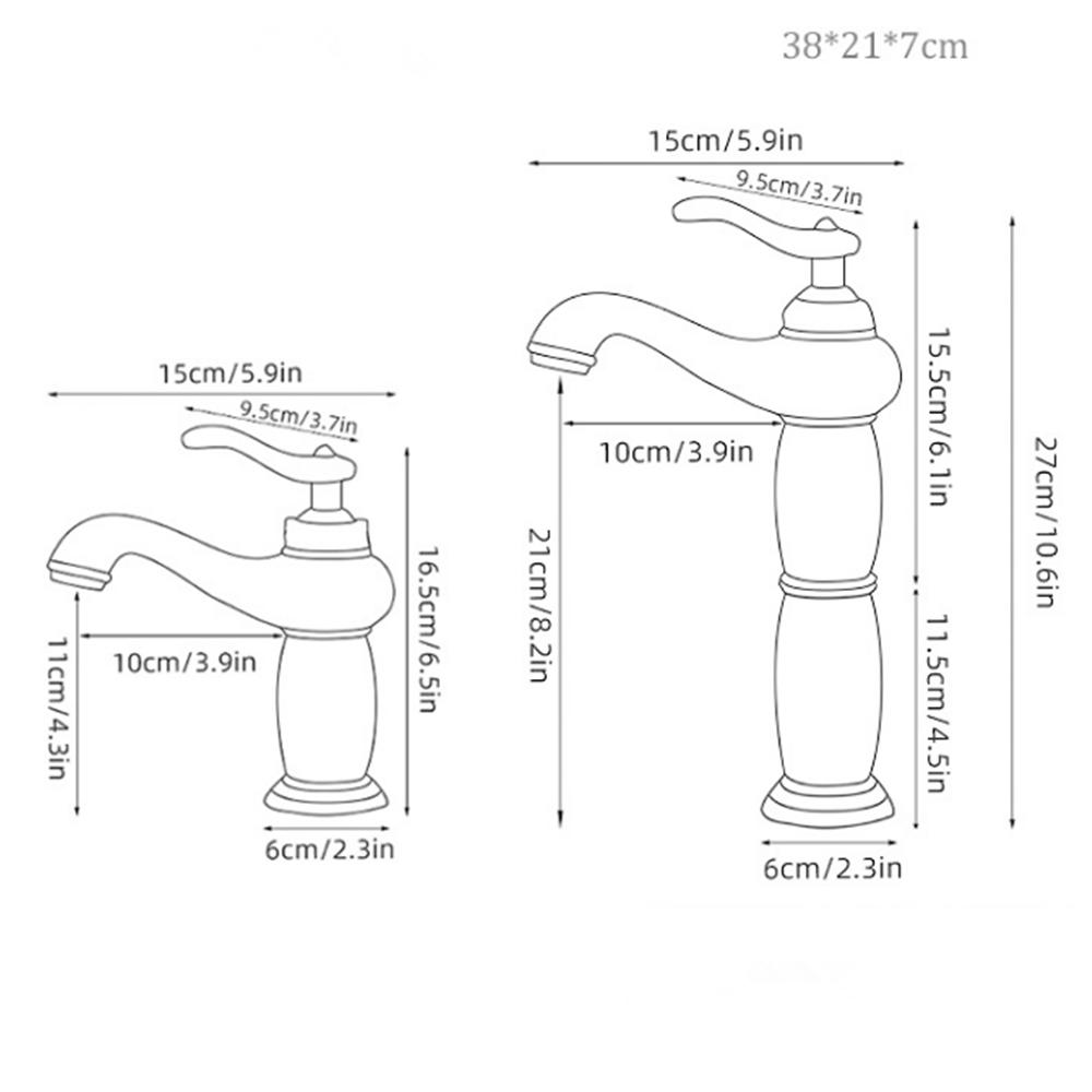 Antique Bronze Bathroom Faucet Brass Basin Faucets Hot & Cold Bathroom Sink Faucet Deck Mounted Lavotory Faucet  Mixer Water Tap