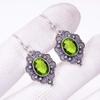 Peridot Gemstone Handmade Solid 925 Sterling Silver Jewelry Anniversary Dangle Earrings For Her