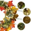 Artificial Wreath with Pumpkins Thanksgiving Wreath for Front Door, Window, Farmhouses, Indoor and Outdoor Decorations