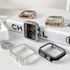 Suitable for applewatchS10/11 double-row drill case Apple Watch iwatch9876se hollow half-pack case